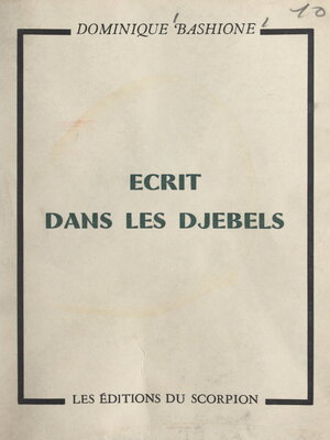 cover image of Écrit dans les djebels